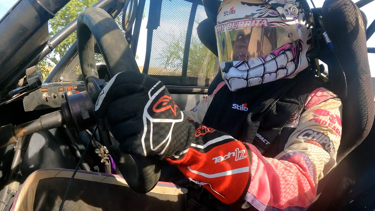 Hands on the wheel — cockpit POV