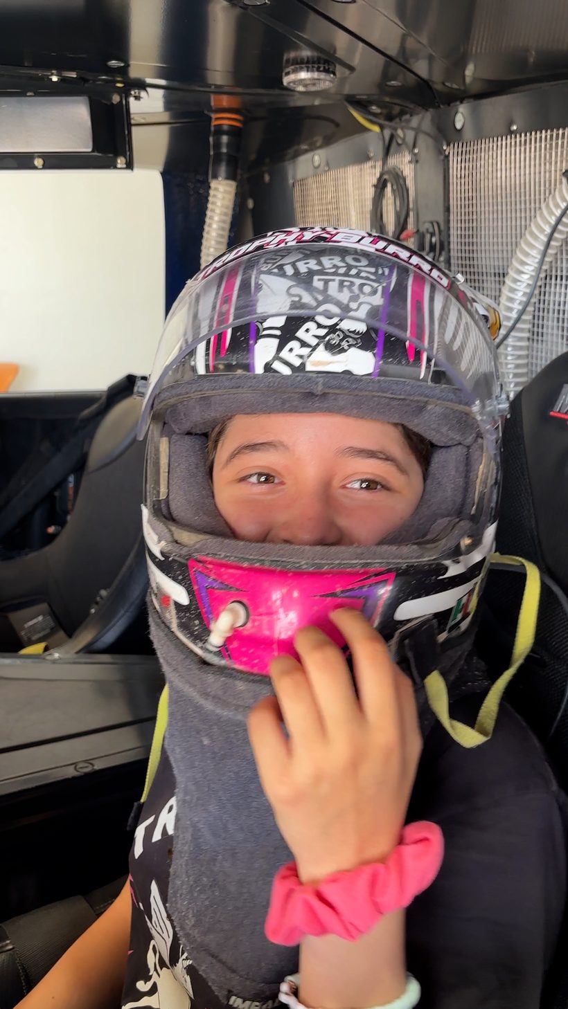 Helmet on before the run